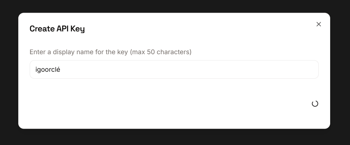 Groq api key creation